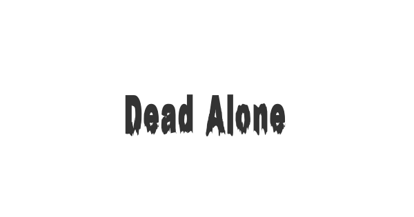 Dead Alone font thumb